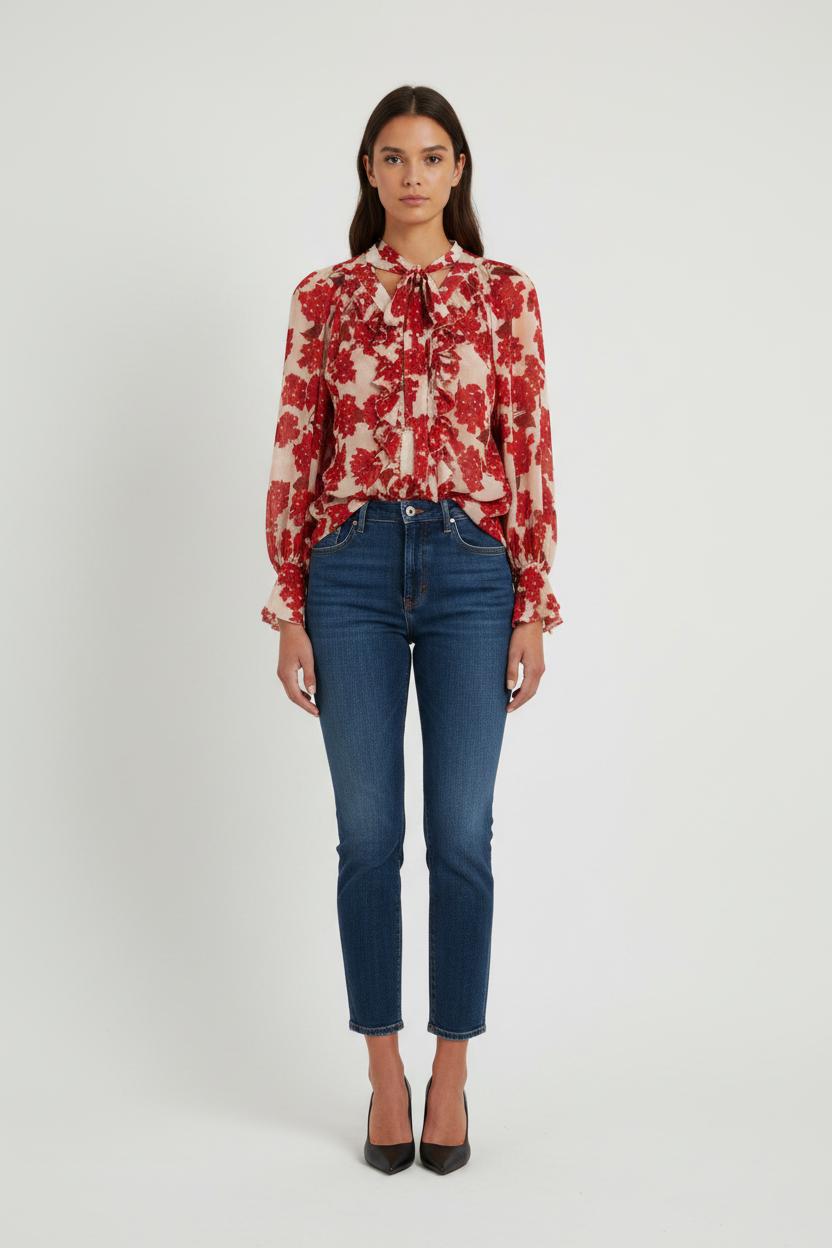 Blouse rouge - Taille S/36