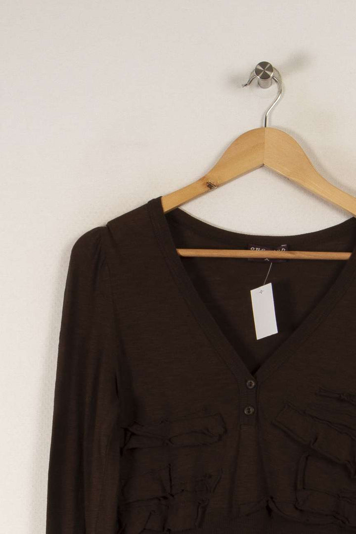 Pull Marron - Taille M/38 de la marque One Step | PARAD34999 - Vendu par Paradigme - Image 2