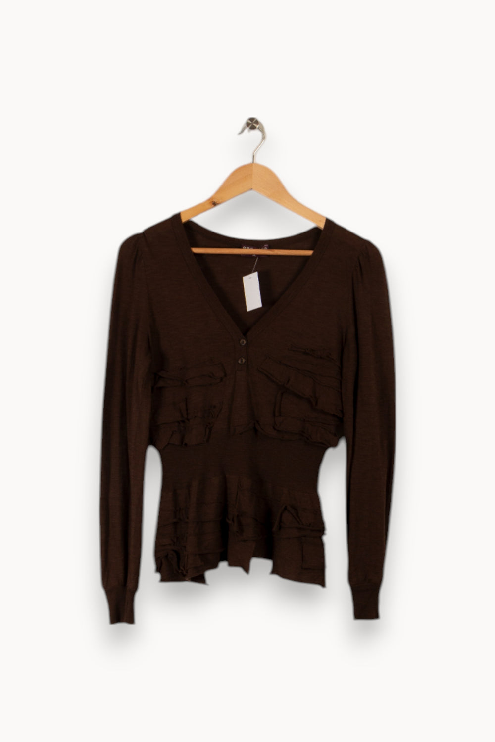 Pull Marron - Taille M/38 de la marque One Step | PARAD34999 - Vendu par Paradigme - Image 1