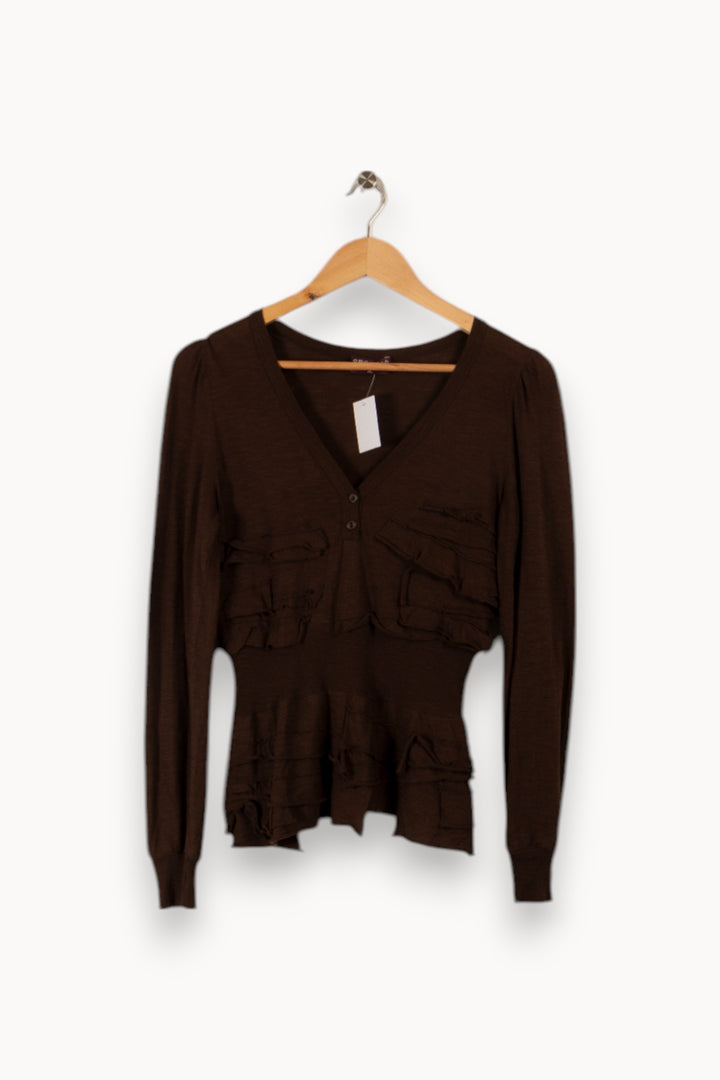 Pull Marron - Taille M/38 de la marque One Step | PARAD34999 - Vendu par Paradigme - Image 1