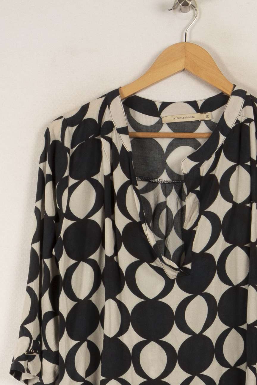 Blouse Bleu et Blanc de la marque La Fée Maraboutée | PARAD35006 - Vendu par Paradigme - Image 2