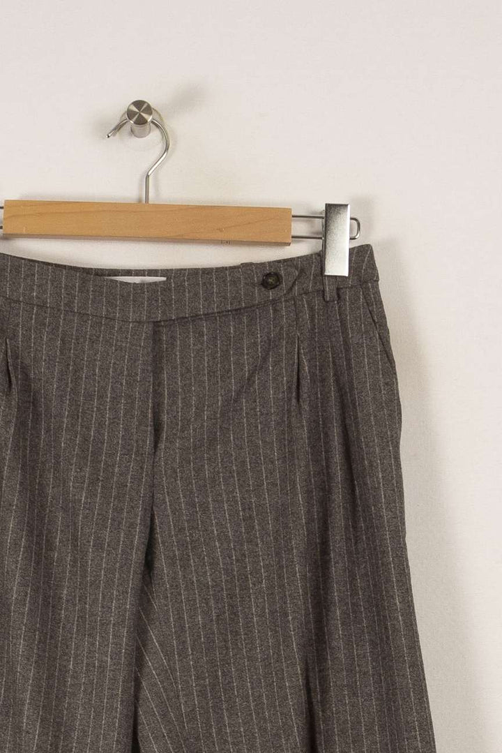 Pantalon gris - Taille L/40 de la marque Max Mara | PARAD35014 - Vendu par Paradigme - Image 2