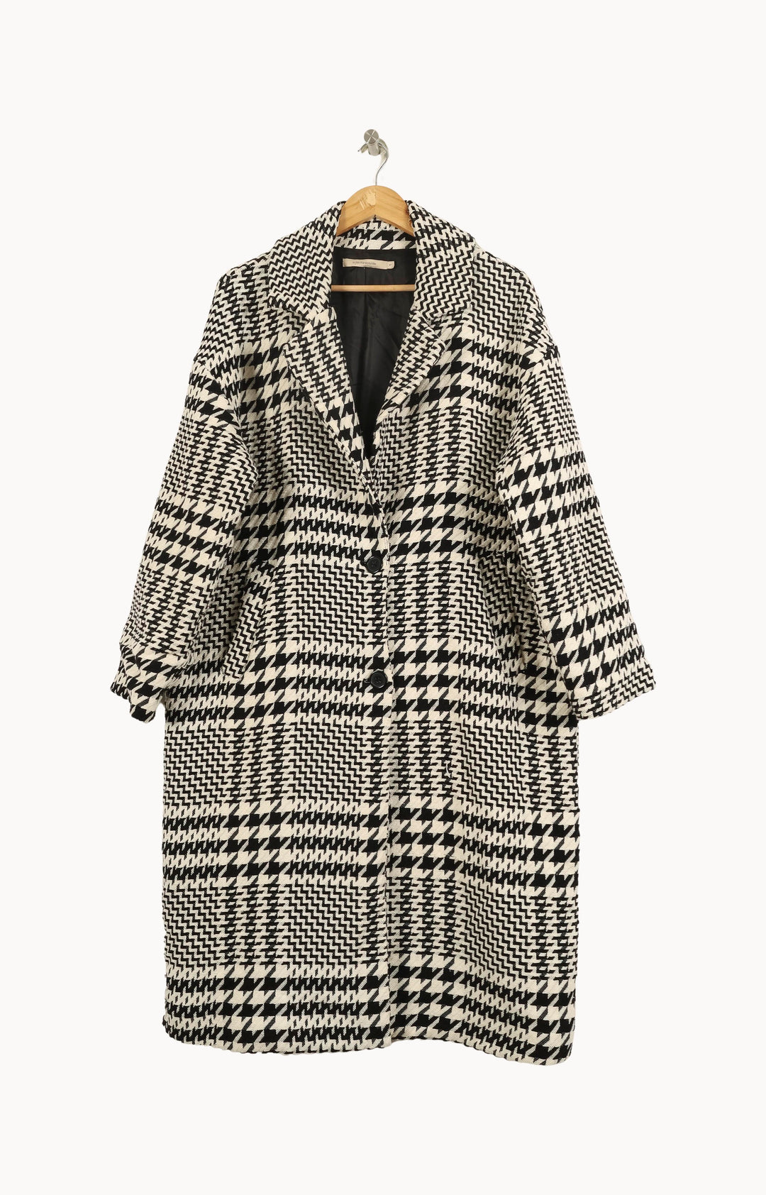 Manteau Noir et Blanc - Taille S/36 de la marque La Fée Maraboutée | PARAD35036 - Vendu par Paradigme - Image 2