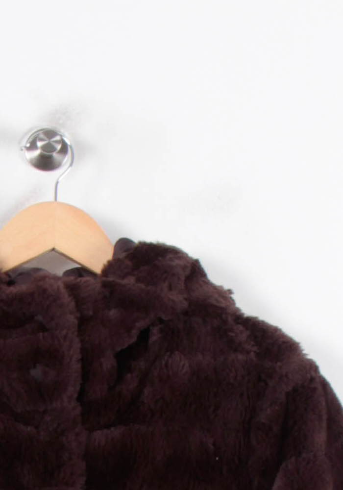 Manteau En Fausse Fourrure Marron - Taille L/40 de la marque La Fée Maraboutée | PARAD35038 - Vendu par Paradigme - Image 3