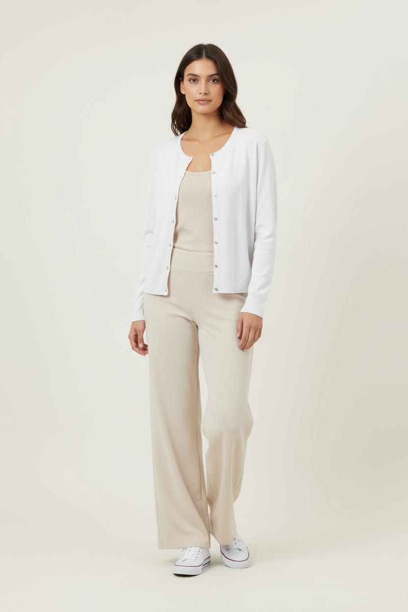 Cardigan Blanc - Taille L/40 de la marque Caroll | PARAD35046 - Vendu par Paradigme - Image 1