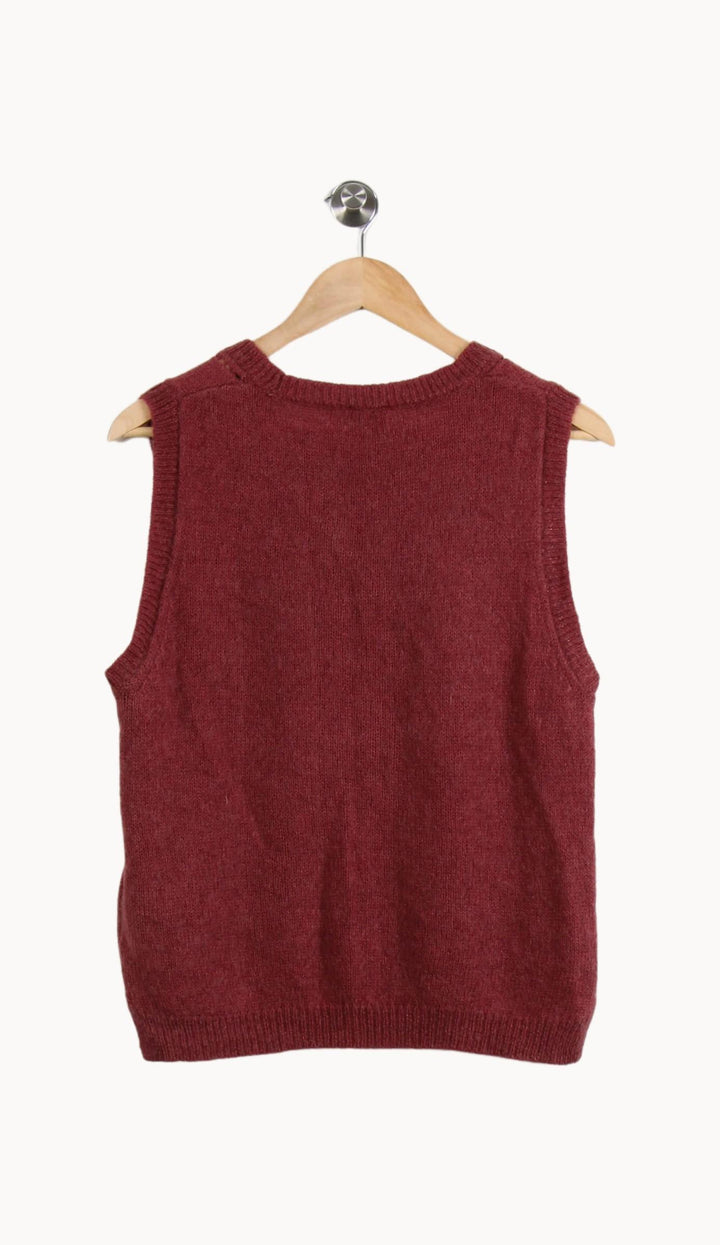 Débardeur en Laine Bordeaux - Taille M/38 de la marque Ekyog | PARAD35048 - Vendu par Paradigme - Image 4