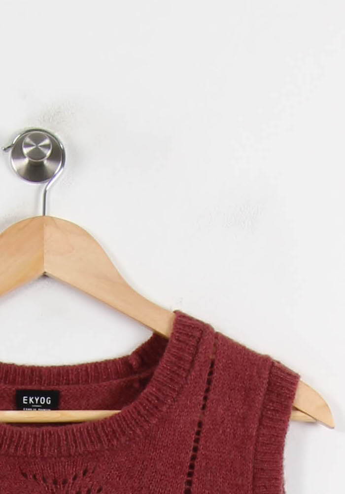 Débardeur en Laine Bordeaux - Taille M/38 de la marque Ekyog | PARAD35048 - Vendu par Paradigme - Image 3