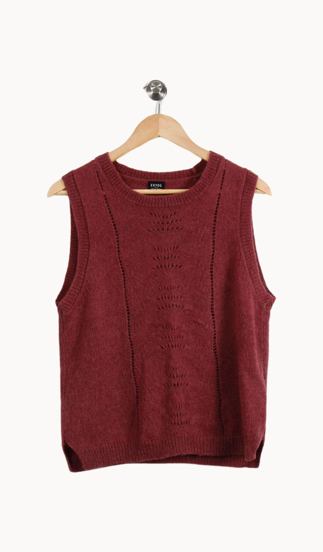 Débardeur en Laine Bordeaux - Taille M/38 de la marque Ekyog | PARAD35048 - Vendu par Paradigme - Image 2