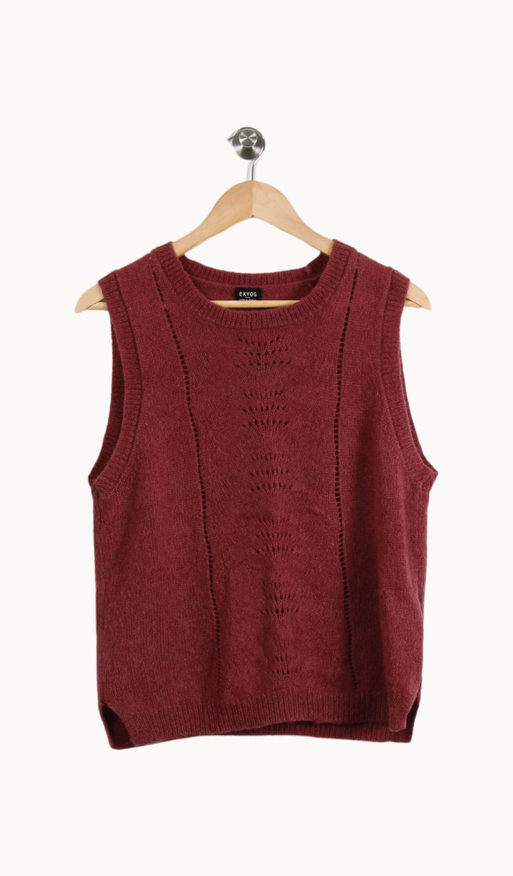 Débardeur en Laine Bordeaux - Taille M/38 de la marque Ekyog | PARAD35048 - Vendu par Paradigme - Image 2