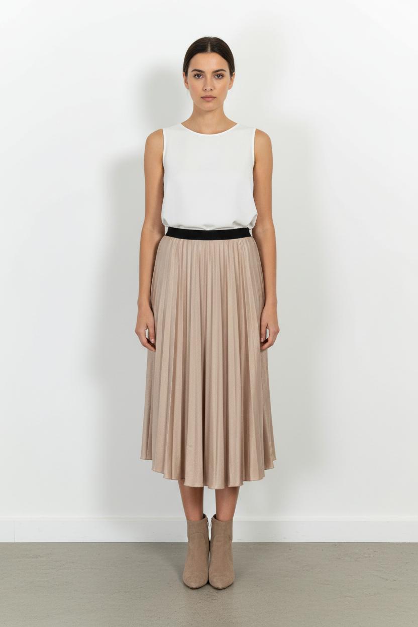 Jupe Plissée Rose - Taille L/40 de la marque Essentiel Antwerp | PARAD35068 - Vendu par Paradigme - Image 1