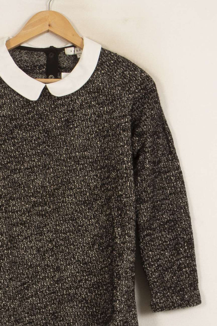 Pull Noir et Blanc - Taille M/38 de la marque Sandro | PARAD35069 - Vendu par Paradigme - Image 3