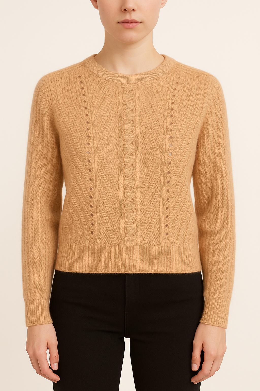Pull Beige - Taille XS/34 de la marque La Fée Maraboutée | PARAD35080 - Vendu par Paradigme - Image 1