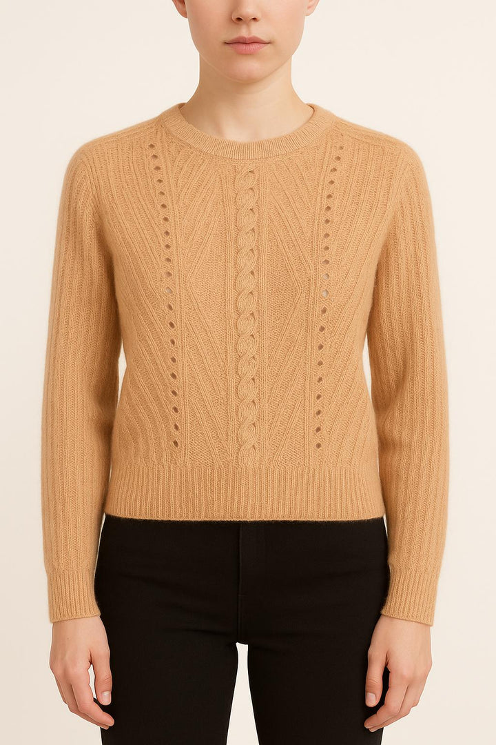 Pull Beige - Taille XS/34 de la marque La Fée Maraboutée | PARAD35080 - Vendu par Paradigme - Image 1