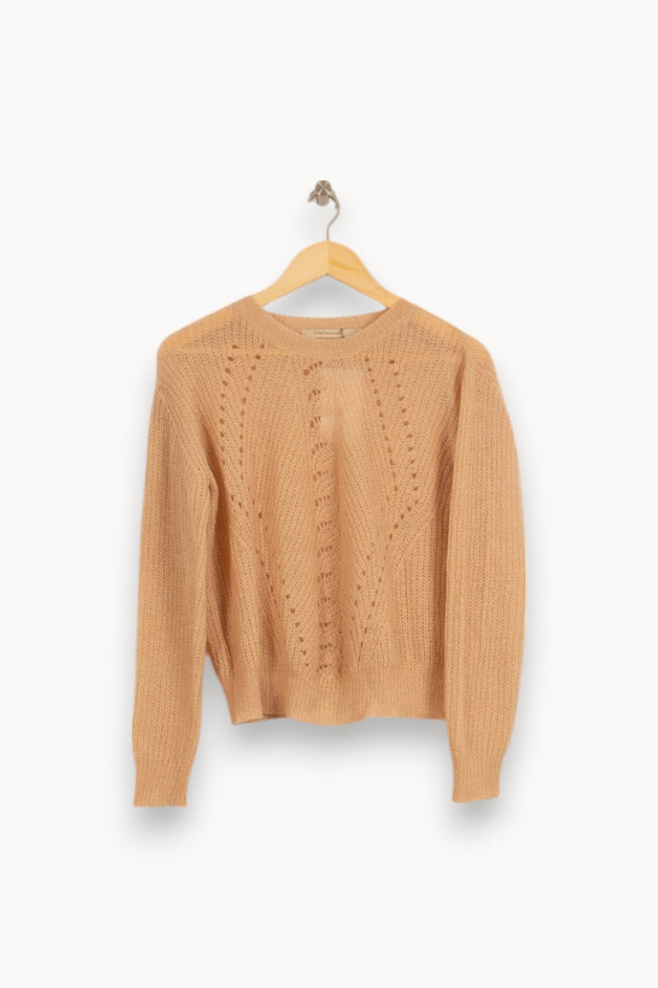Pull Beige - Taille XS/34 de la marque La Fée Maraboutée | PARAD35080 - Vendu par Paradigme - Image 2