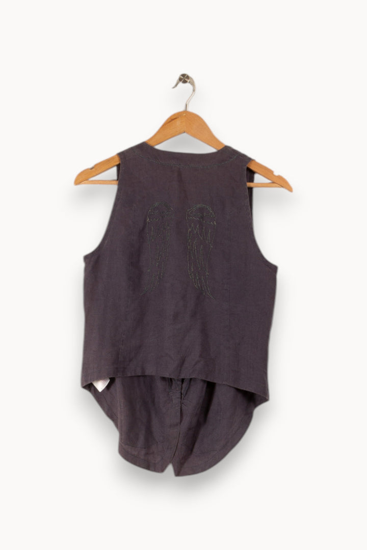 Blouse bleue avec motif - Taille M/38 de la marque Bérénice | PARAD35092 - Vendu par Paradigme - Image 3