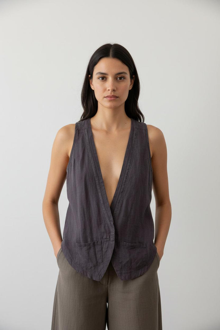 Blouse bleue avec motif - Taille M/38