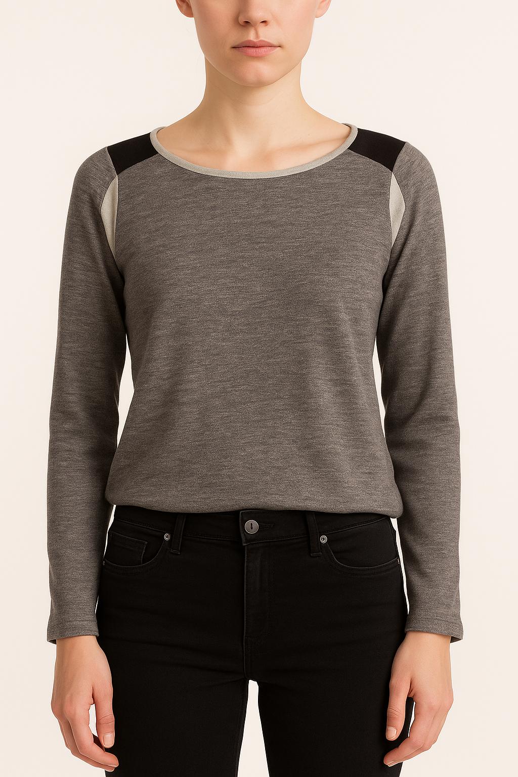 Sweat Gris et Gris Clair - Taille S/36 de la marque Maje | PARAD35155 - Vendu par Paradigme - Image 1