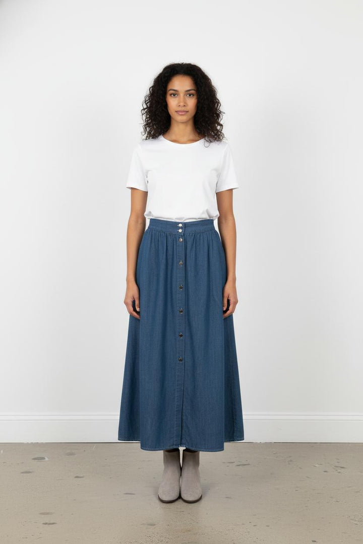 Jupe Longue Bleue - Taille S/36