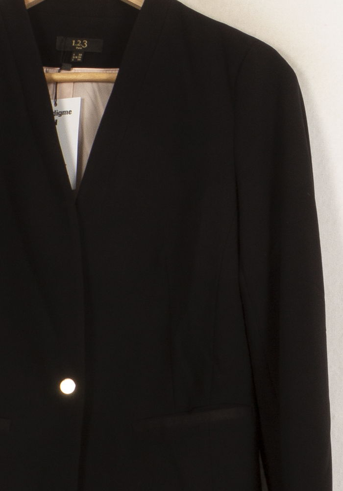 Veste Tailleur Noire - Taille S/36 de la marque Maison 123 | PARAD35377 - Vendu par Paradigme - Image 3