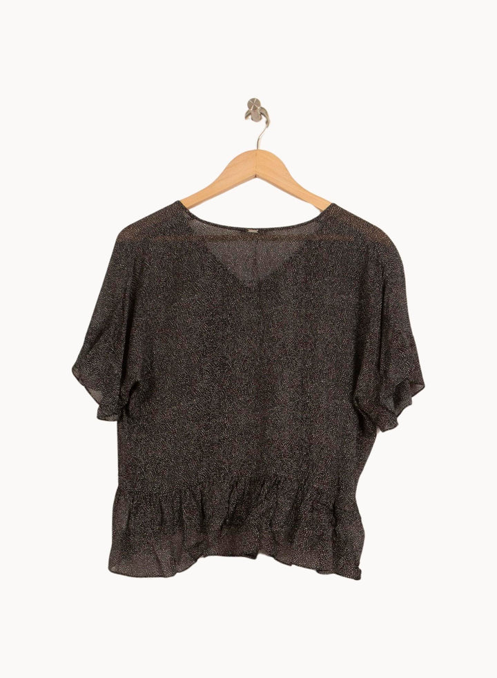 Blouse Noire - Taille L/40 de la marque IKKS | PARAD35378 - Vendu par Paradigme - Image 4