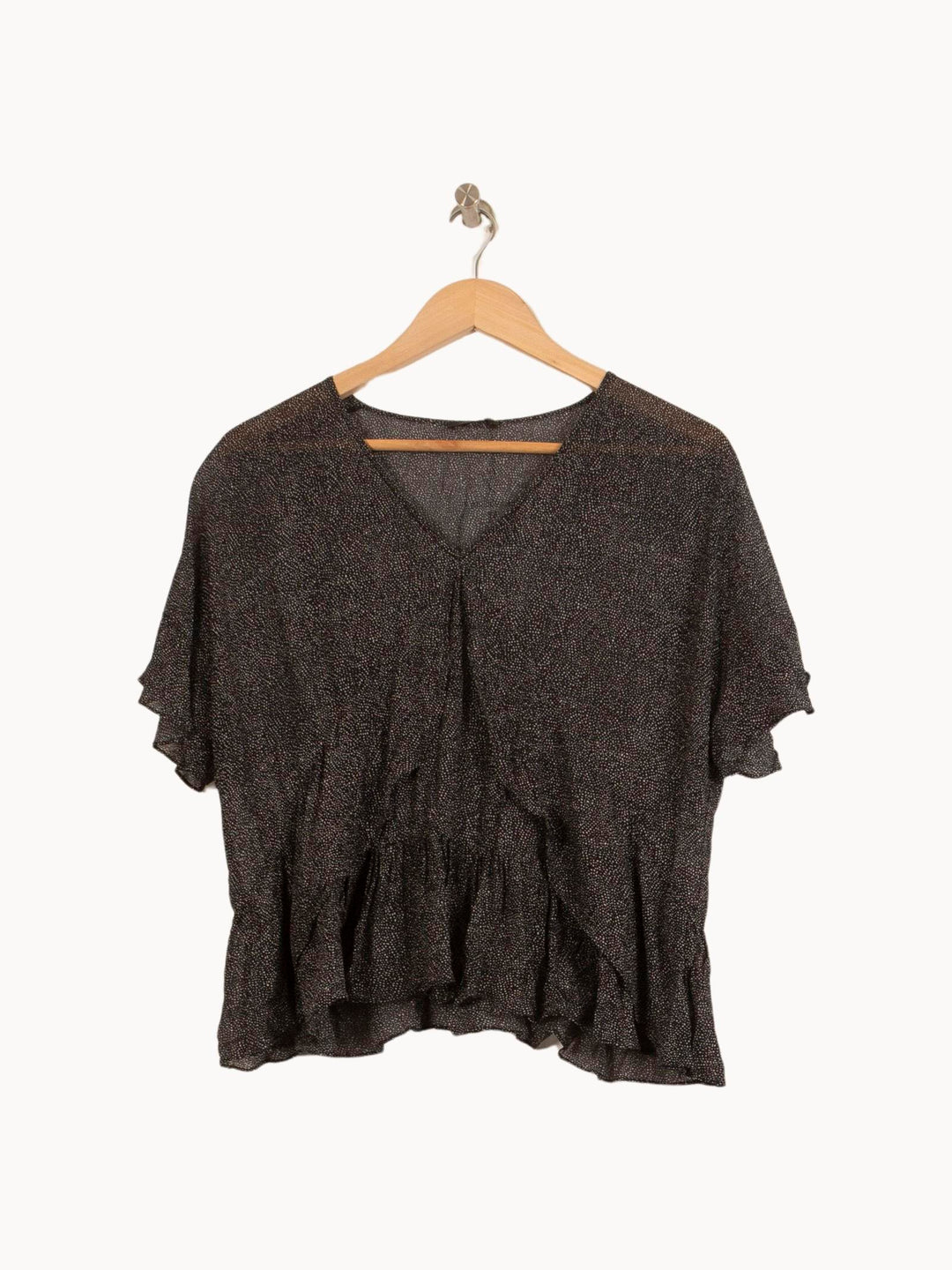 Blouse Noire - Taille L/40 de la marque IKKS | PARAD35378 - Vendu par Paradigme - Image 2