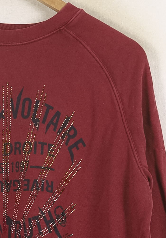 Sweat-shirt Bordeaux - Taille M/38 de la marque Zadig&Voltaire | PARAD35385 - Vendu par Paradigme - Image 3