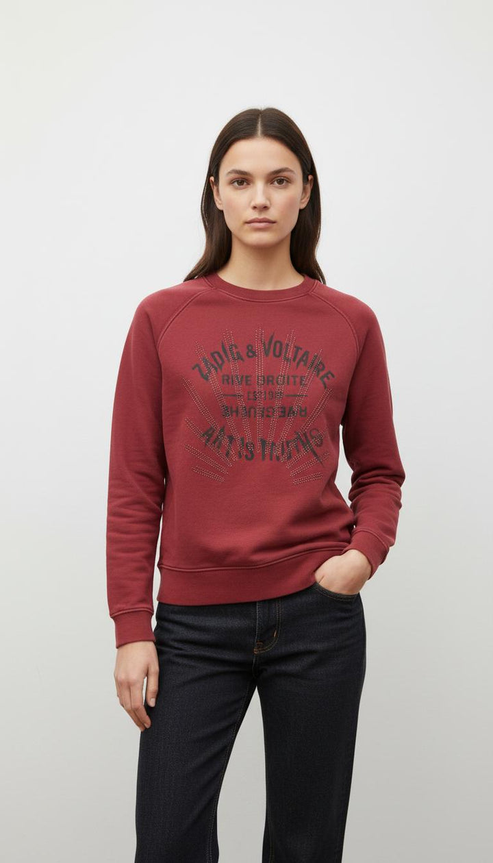 Sweat-shirt Bordeaux - Taille M/38