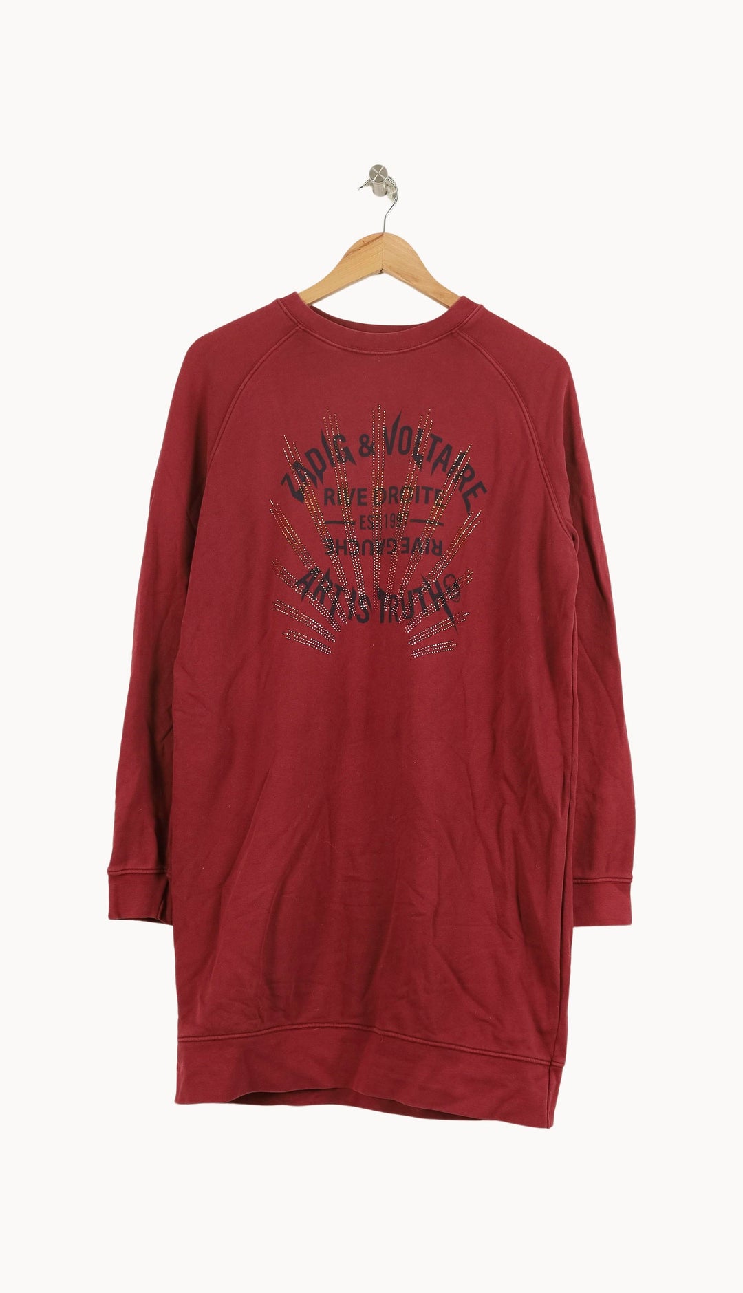 Sweat-shirt Bordeaux - Taille M/38 de la marque Zadig&Voltaire | PARAD35385 - Vendu par Paradigme - Image 2