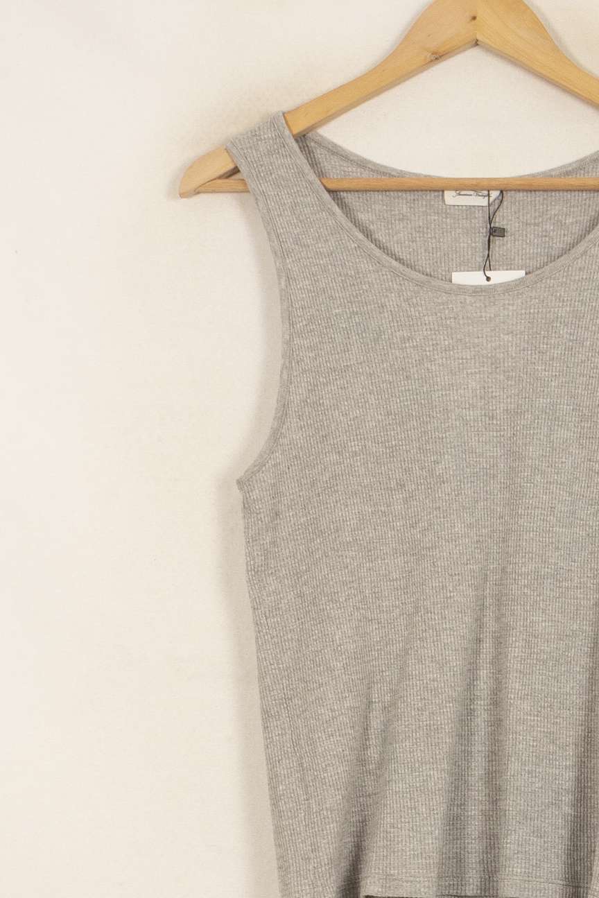 Débardeur Gris - Taille S/36 de la marque American Vintage | PARAD35388 - Vendu par Paradigme - Image 3