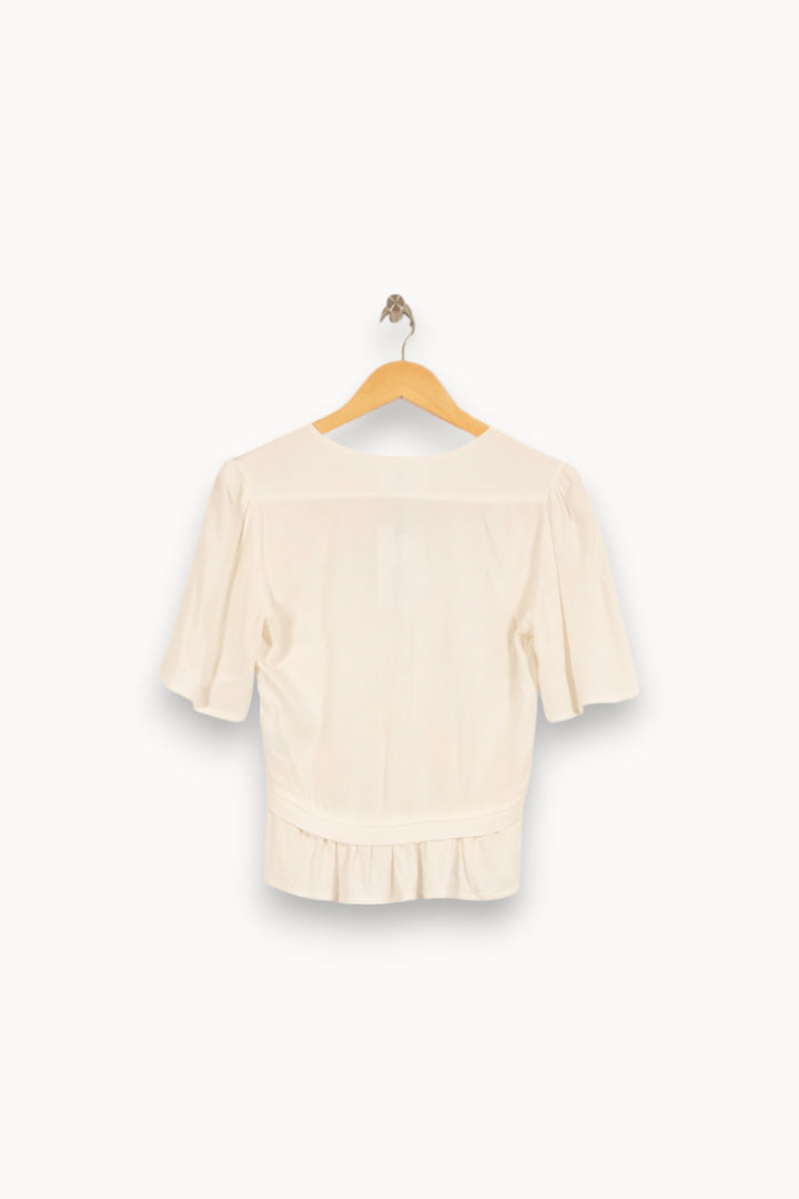 Blouse Blanche - Taille S/36 de la marque ba&sh | PARAD35389 - Vendu par Paradigme - Image 4