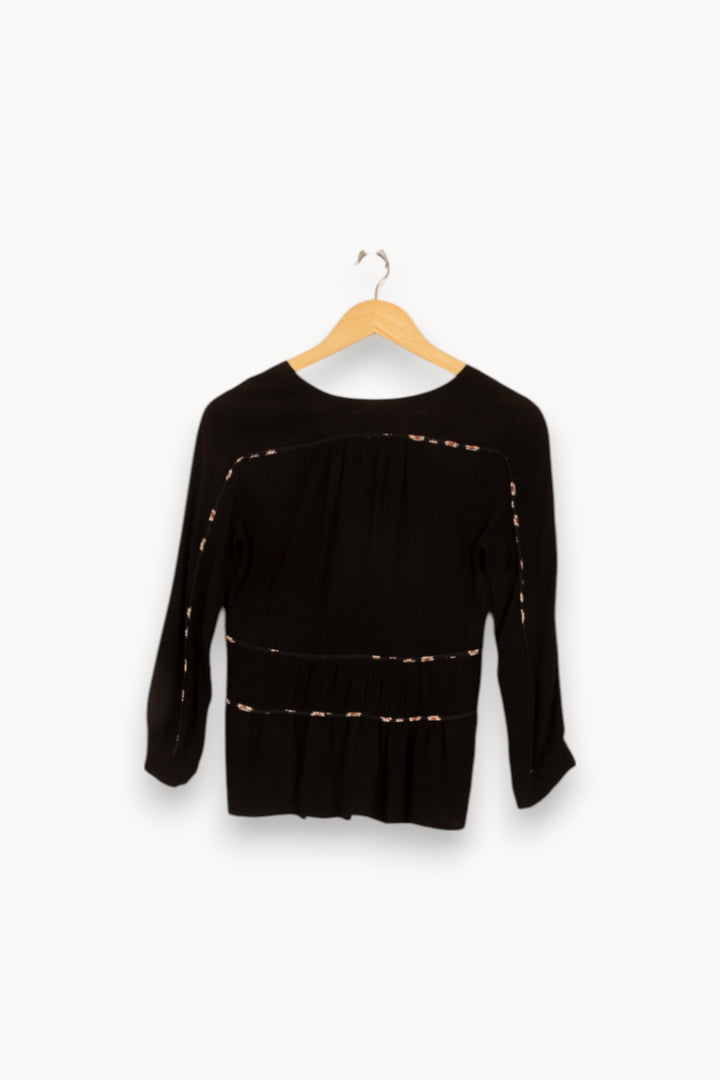 Blouse Noire - Taille XS/34 de la marque ba&sh | PARAD35390 - Vendu par Paradigme - Image 4