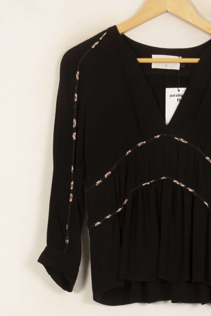 Blouse Noire - Taille XS/34 de la marque ba&sh | PARAD35390 - Vendu par Paradigme - Image 3