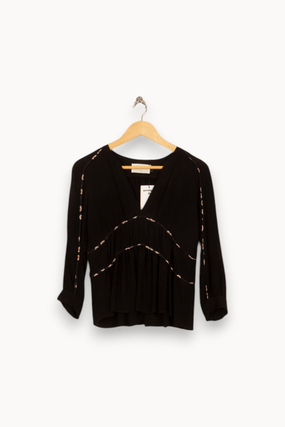 Blouse Noire - Taille XS/34 de la marque ba&sh | PARAD35390 - Vendu par Paradigme - Image 2