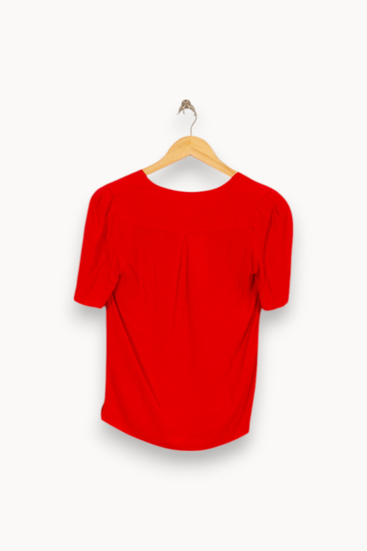 Blouse Rouge - Taille XS/34 de la marque ba&sh | PARAD35391 - Vendu par Paradigme - Image 4