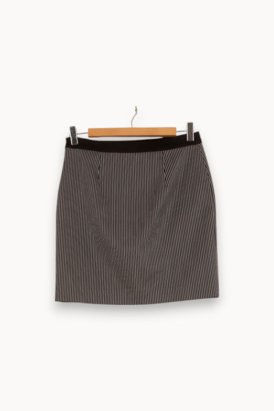 Jupe Droite Noire et Blanche - Taille S/36 de la marque Claudie Pierlot | PARAD35396 - Vendu par Paradigme - Image 4