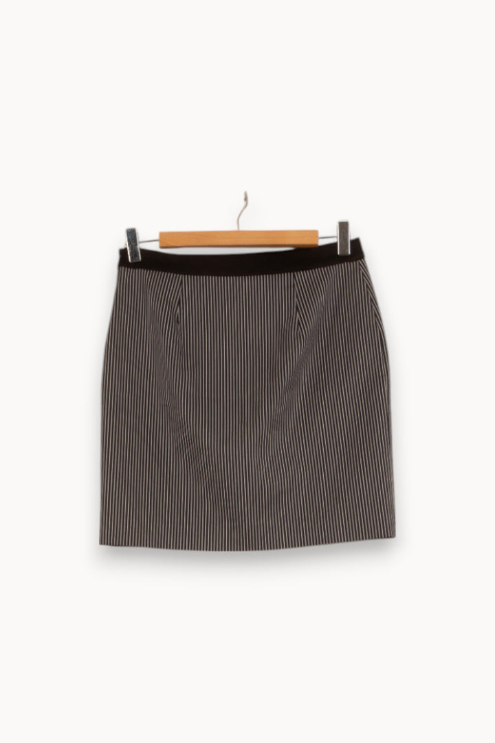 Jupe Droite Noire et Blanche - Taille S/36 de la marque Claudie Pierlot | PARAD35396 - Vendu par Paradigme - Image 4