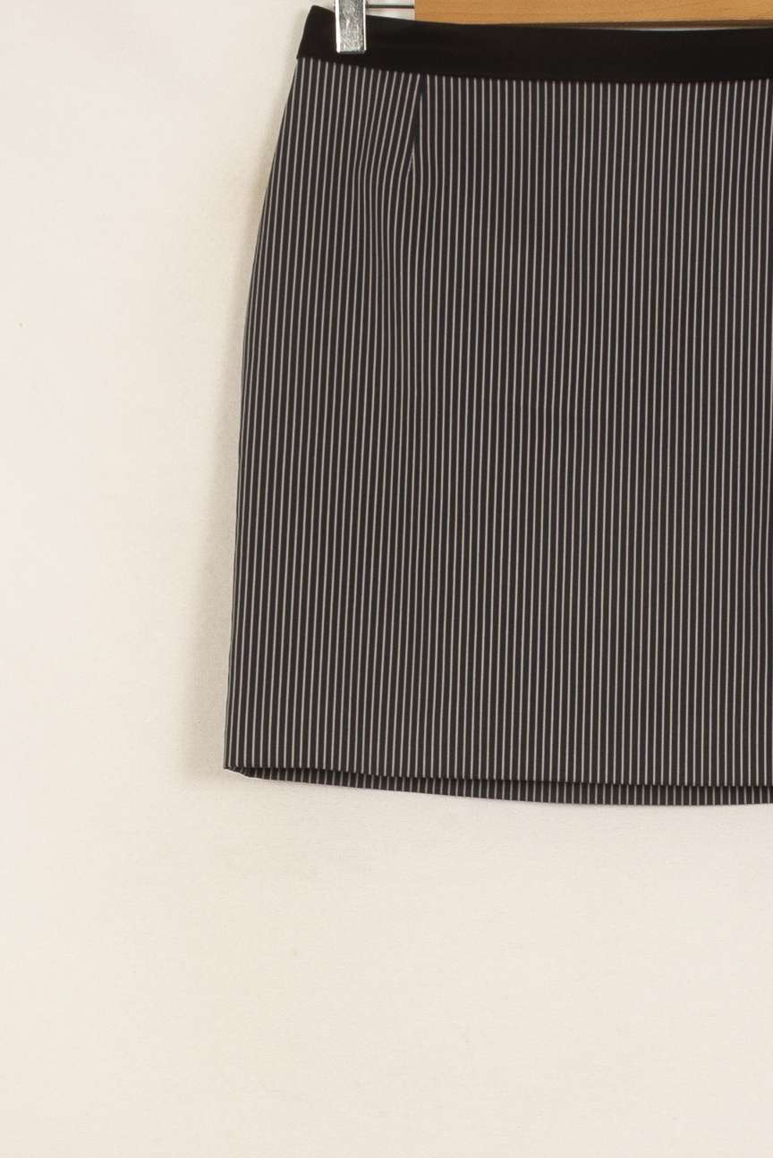 Jupe Droite Noire et Blanche - Taille S/36 de la marque Claudie Pierlot | PARAD35396 - Vendu par Paradigme - Image 3