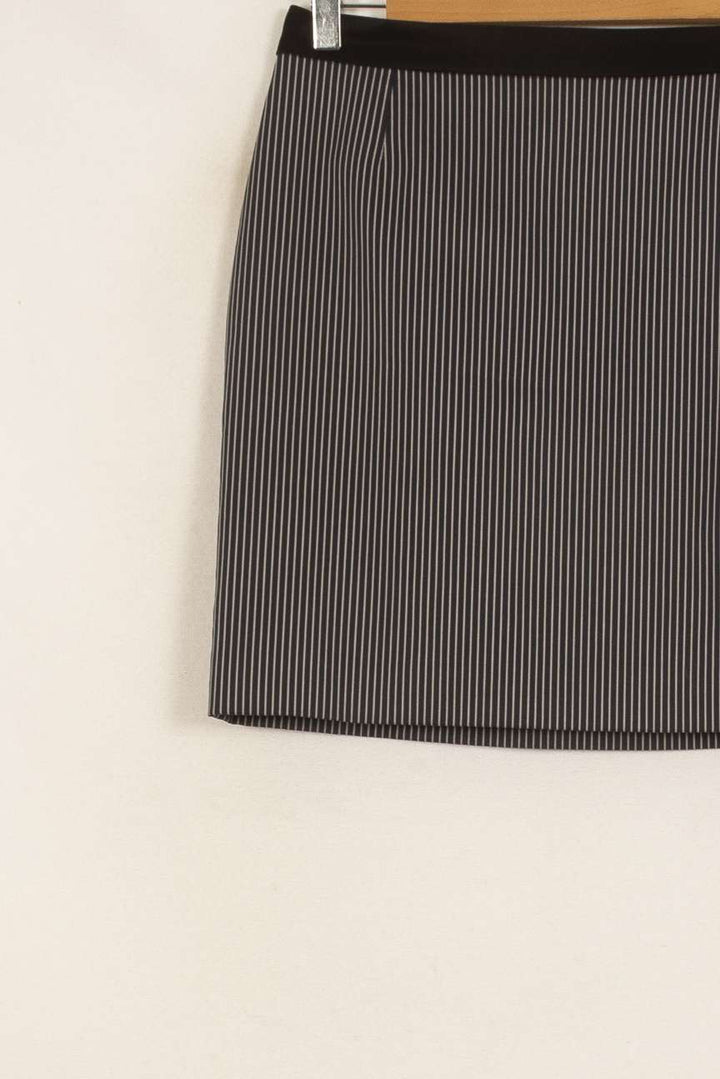 Jupe Droite Noire et Blanche - Taille S/36 de la marque Claudie Pierlot | PARAD35396 - Vendu par Paradigme - Image 3