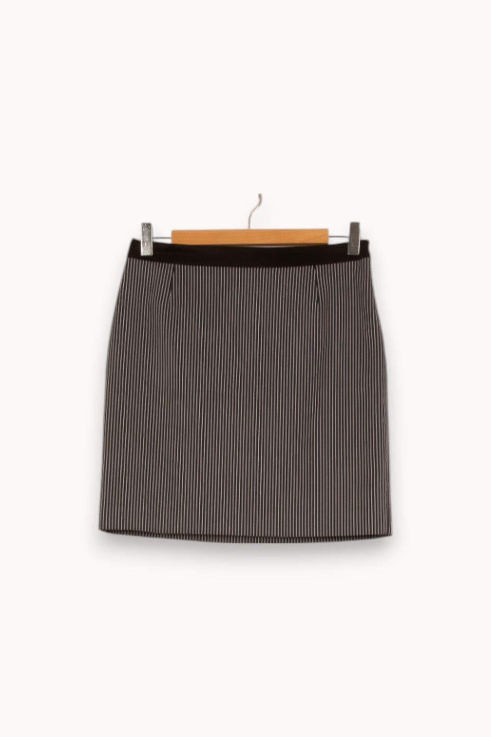 Jupe Droite Noire et Blanche - Taille S/36 de la marque Claudie Pierlot | PARAD35396 - Vendu par Paradigme - Image 2
