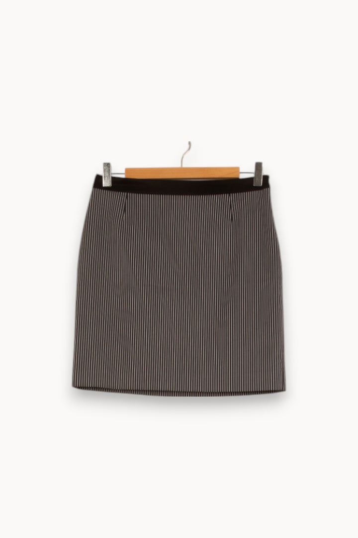 Jupe Droite Noire et Blanche - Taille S/36 de la marque Claudie Pierlot | PARAD35396 - Vendu par Paradigme - Image 2