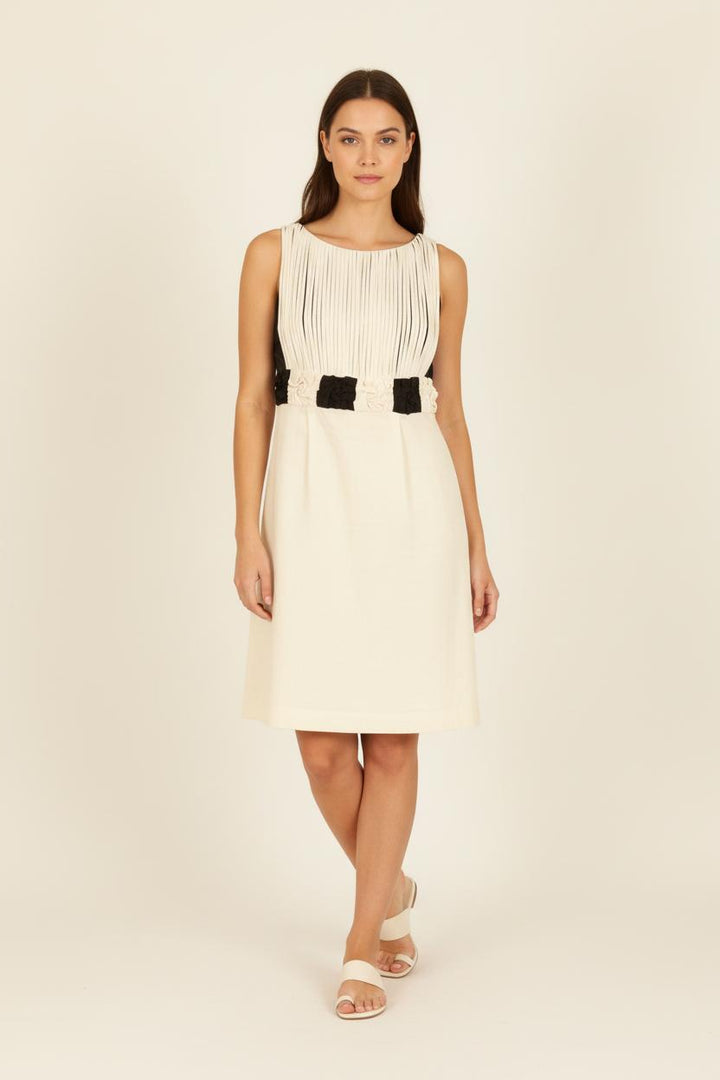 Robe Longue Blanche et Noire - Taille M/38 de la marque Derhy | PARAD35399 - Vendu par Paradigme - Image 1