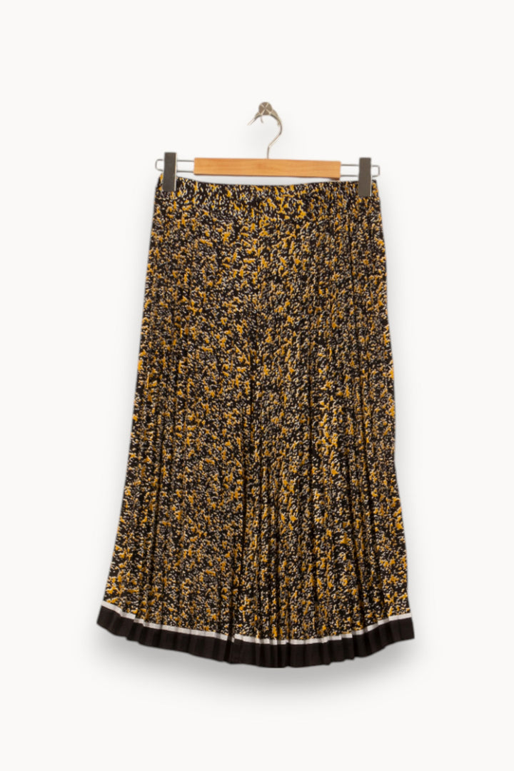 Jupe Plissée Noire et Jaune - Taille M/38 de la marque Caroll | PARAD35400 - Vendu par Paradigme - Image 4