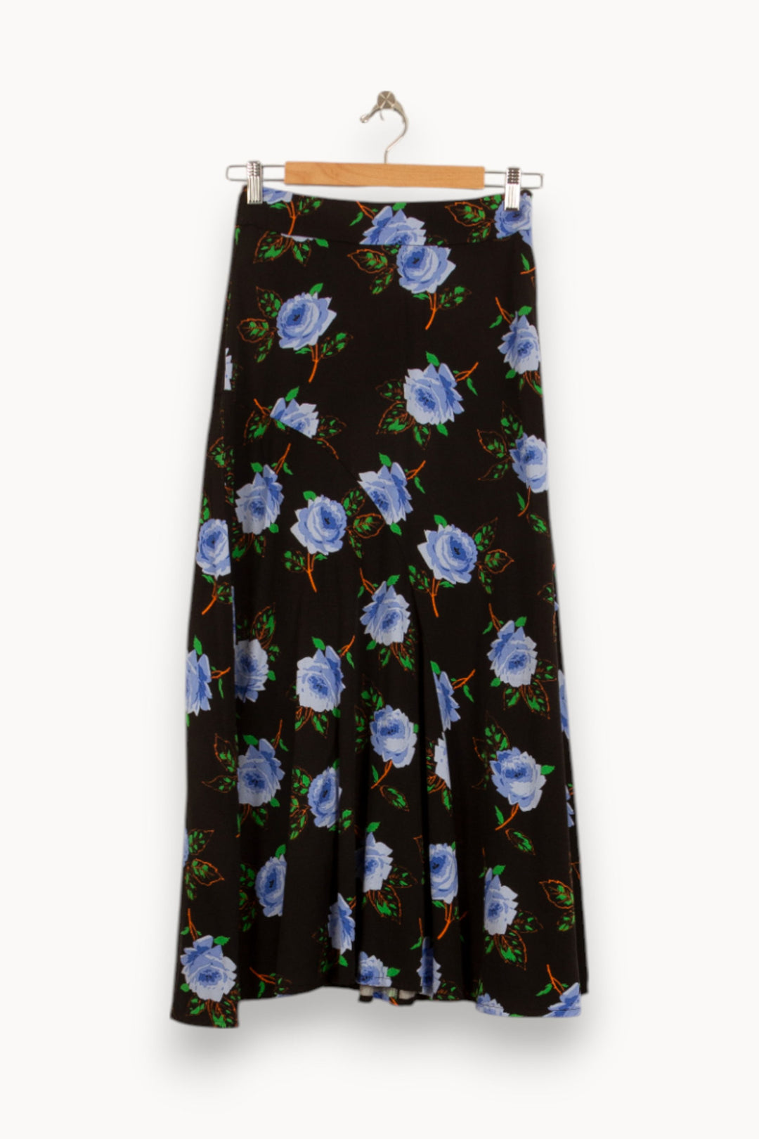 Jupe Longue Noire et Bleue - Taille S/36 de la marque Essentiel Antwerp | PARAD35408 - Vendu par Paradigme - Image 2