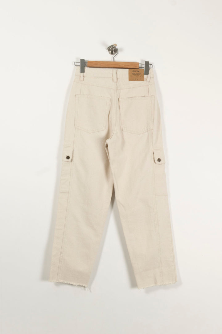 Pantalon Cargo Beige - Taille S/36 de la marque American Vintage | PARAD35412 - Vendu par Paradigme - Image 4