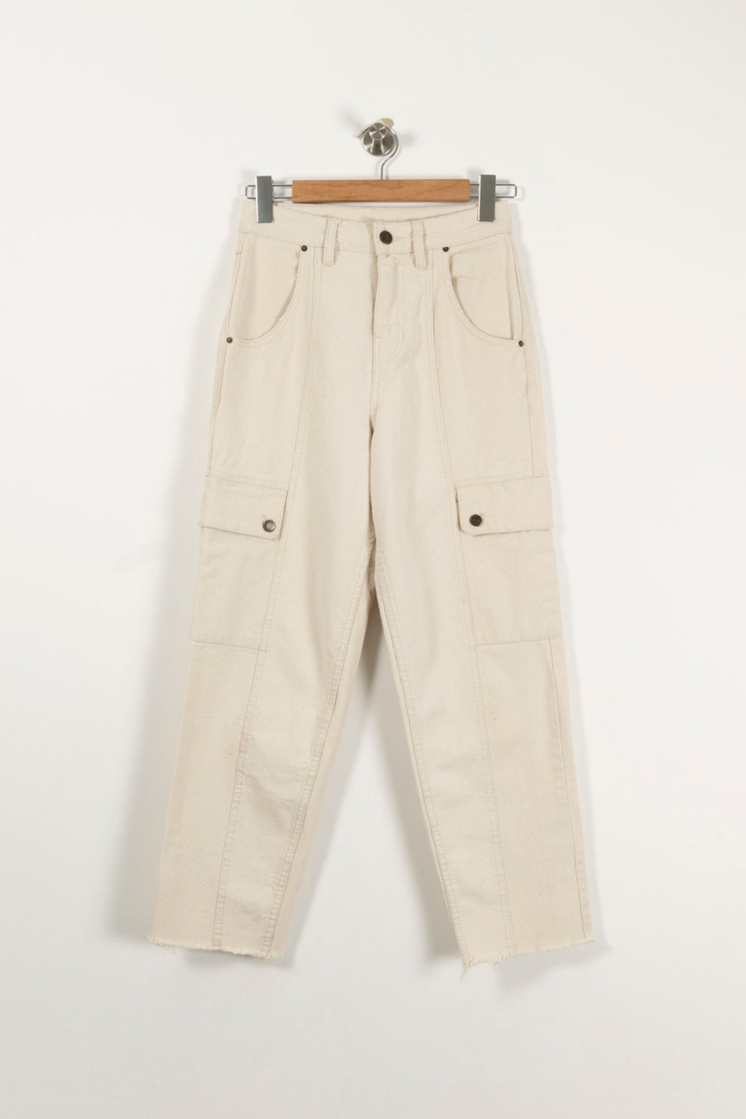 Pantalon Cargo Beige - Taille S/36 de la marque American Vintage | PARAD35412 - Vendu par Paradigme - Image 2