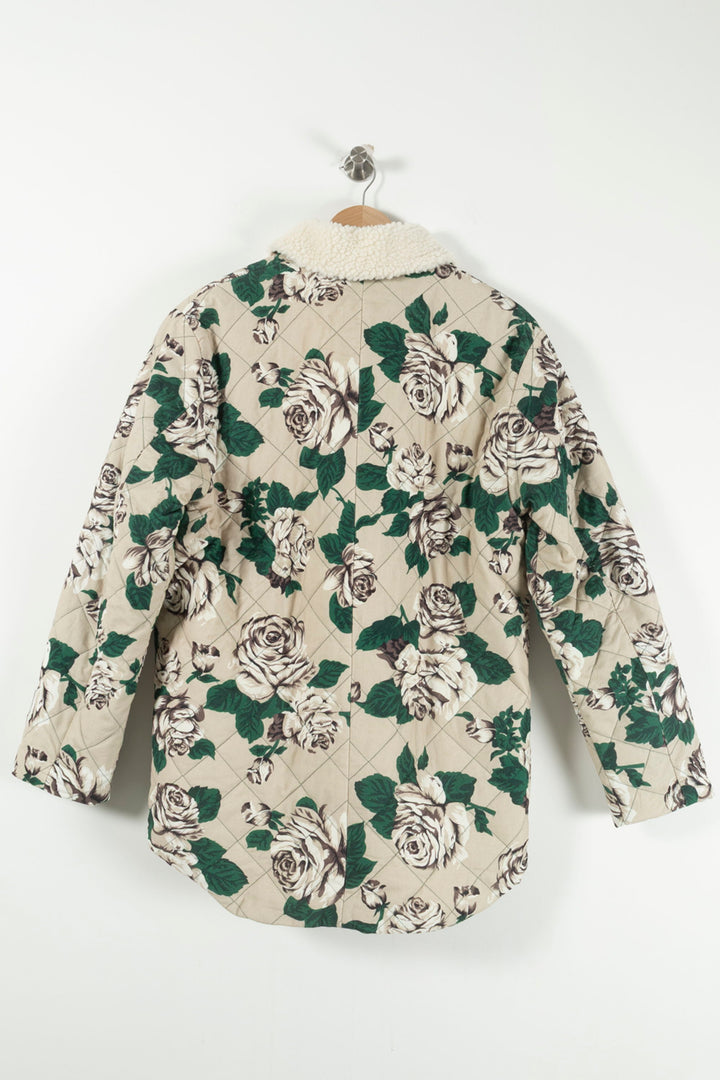 Veste Matelassée Beige et Vert - Taille L/40 de la marque Claudie Pierlot | PARAD35414 - Vendu par Paradigme - Image 4