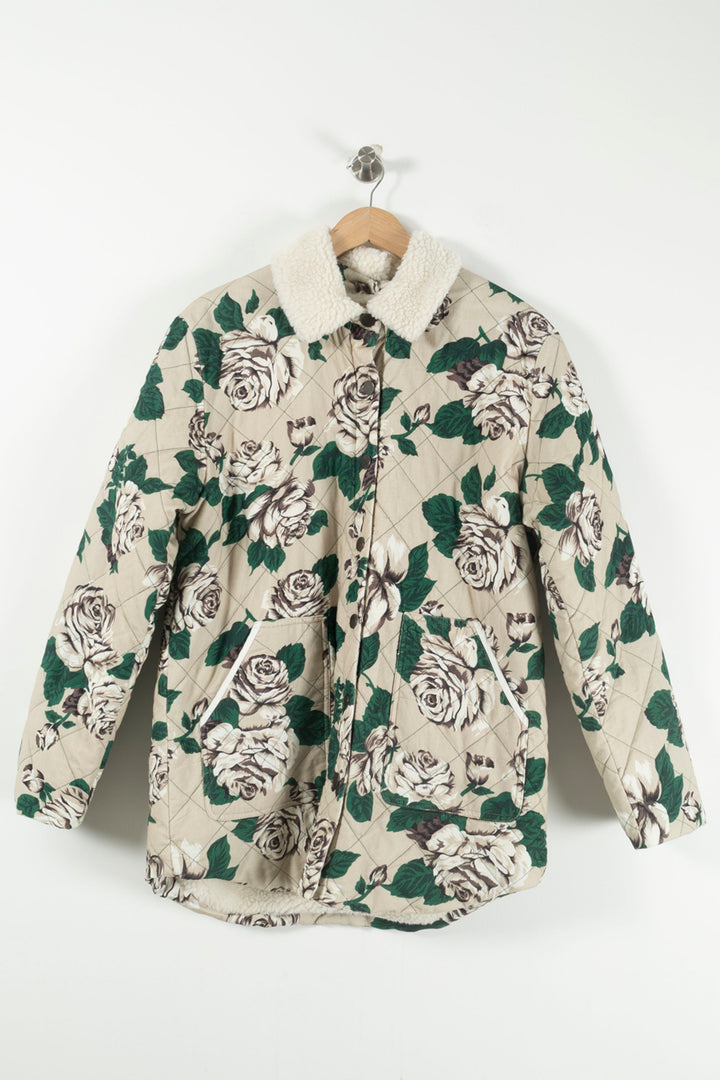 Veste Matelassée Beige et Vert - Taille L/40 de la marque Claudie Pierlot | PARAD35414 - Vendu par Paradigme - Image 2