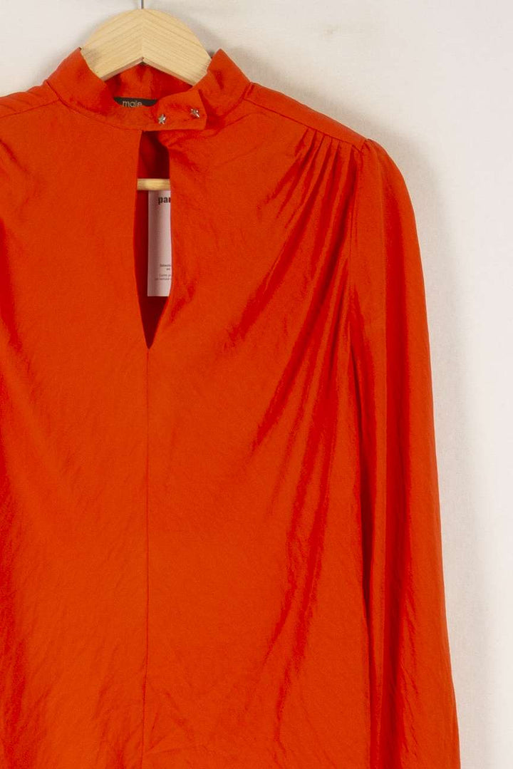 Blouse Orange - Taille S/36 de la marque Maje | PARAD35417 - Vendu par Paradigme - Image 3