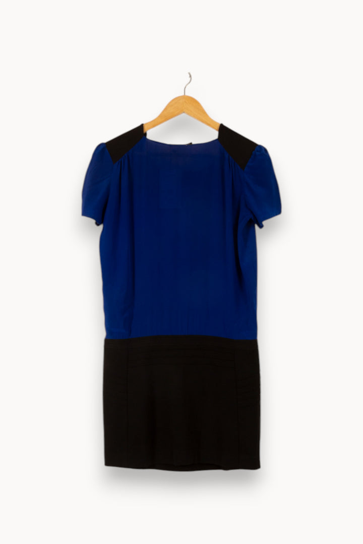 Robe Courte Bleue et Noire - Taille M/38 de la marque Maje | PARAD35418 - Vendu par Paradigme - Image 4