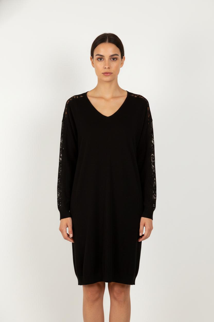 Robe Pull Noire - Taille L/40
